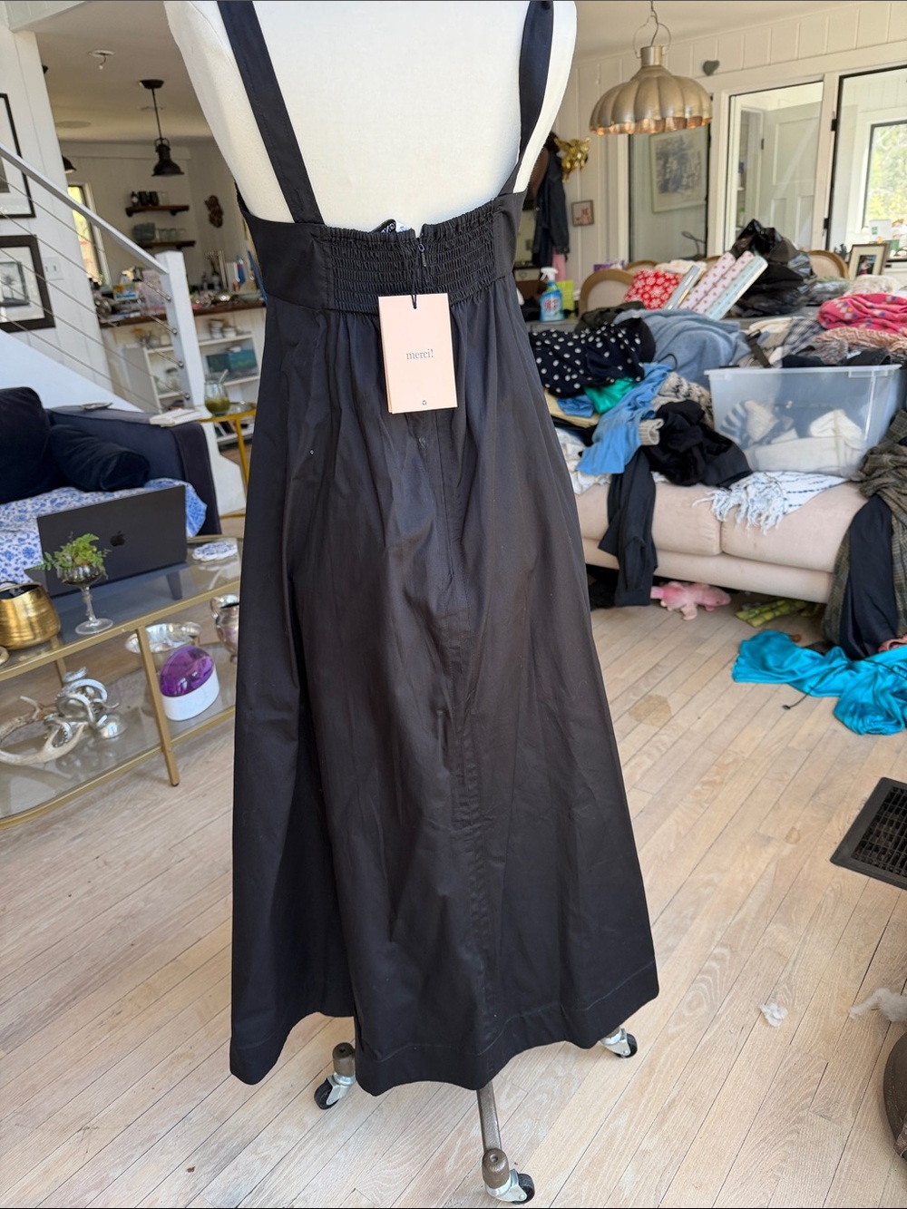 La Ligne Black V-Neck Maxi Dress NWT - Picture 4 of 5